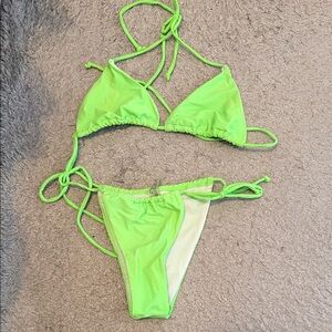 Neon Green Bikini Set